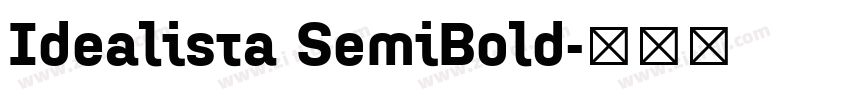 Idealista SemiBold字体转换